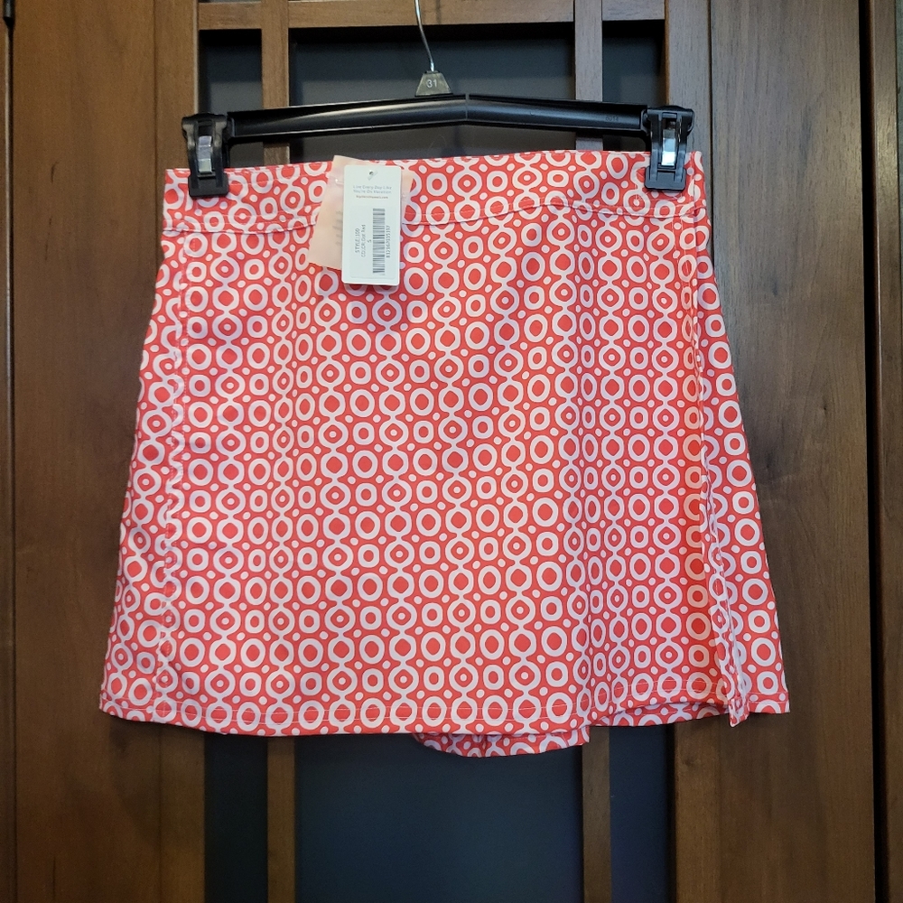 NWT RipSkirt Hawaii Length 1 Small Dot Dot Dot Red